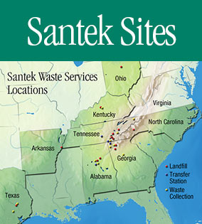 Santek Service Map